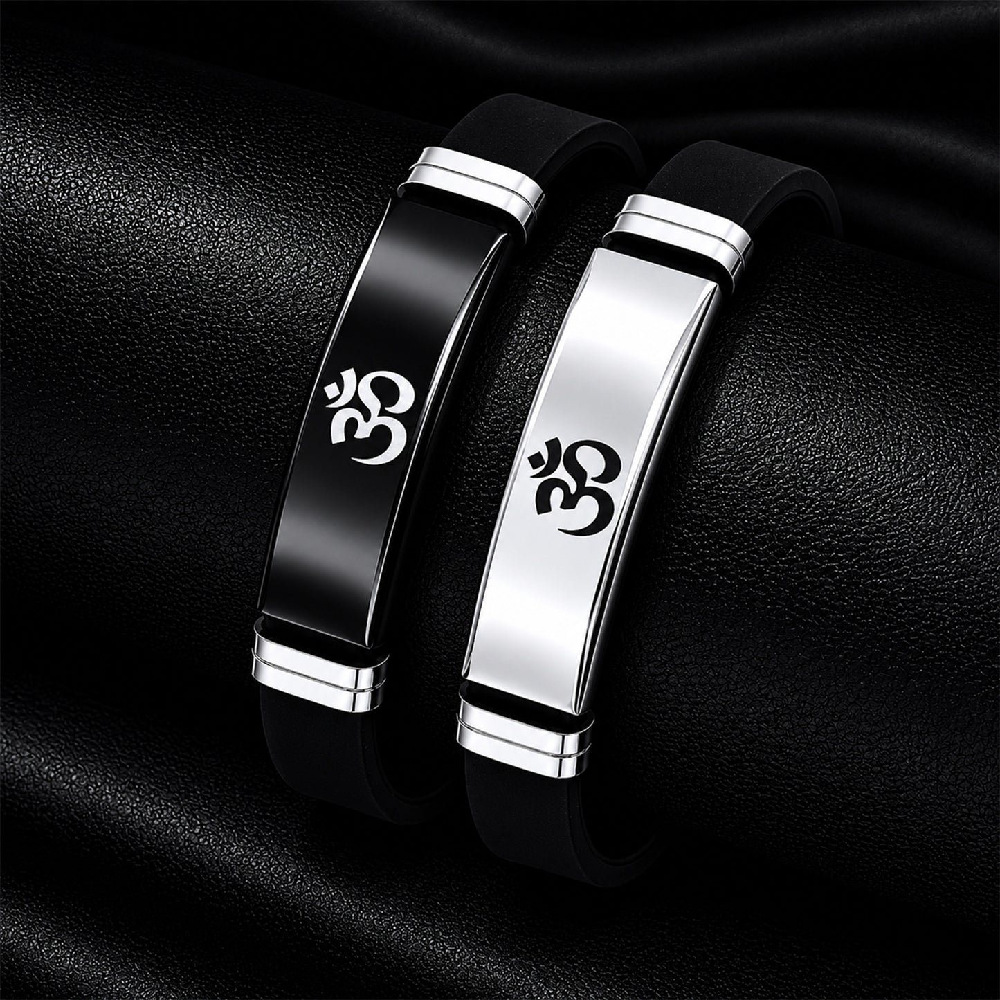 Planderful Everyday Genie Stainless Steel Bracelet Unisex Black For Men Women Statement Piece