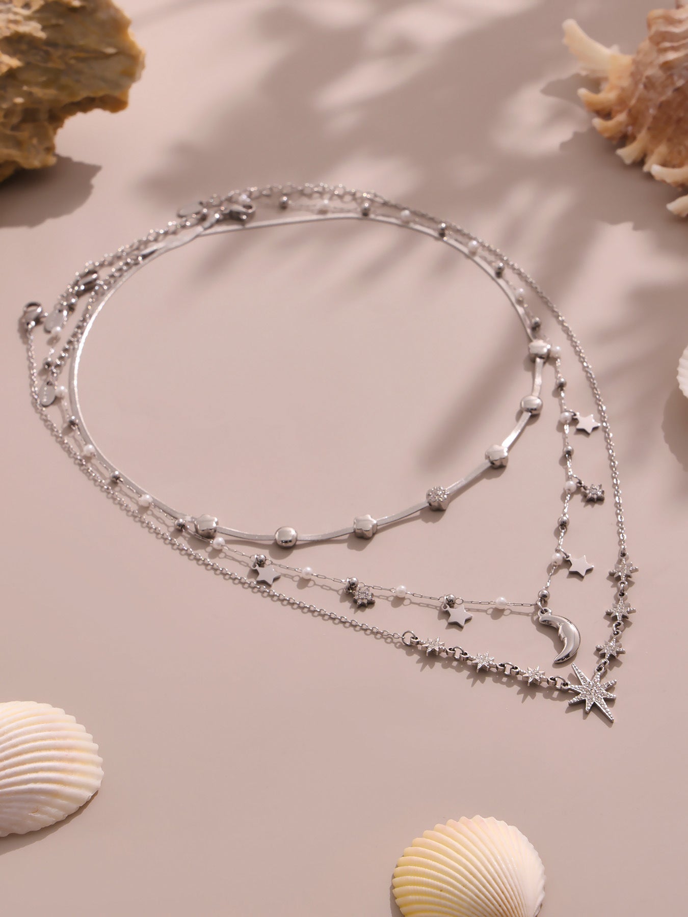 Planderful 18K Gold Zircon Collarbone Necklace Women