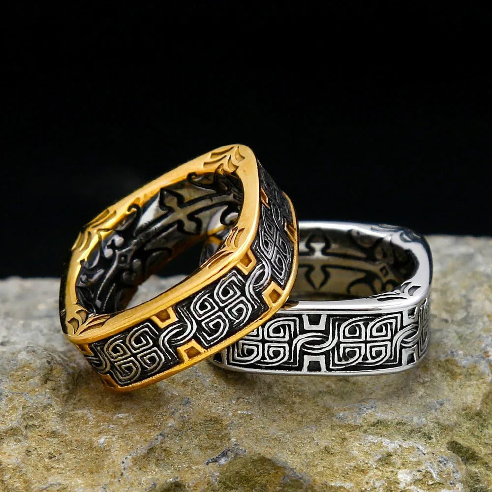 Vintage Stainless Steel Men's Ring