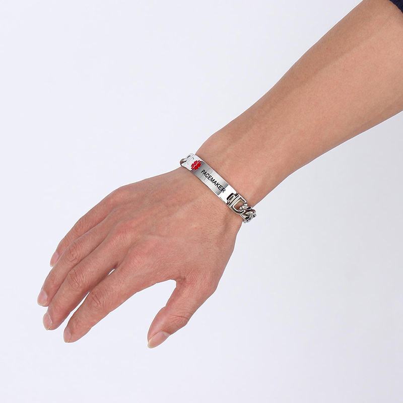 Stainless Steel Bending Plate Corrosion PACEMAKER Bracelet