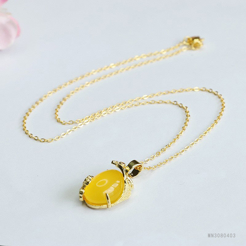 Chalcedony Phoenix Pendant — No Chain