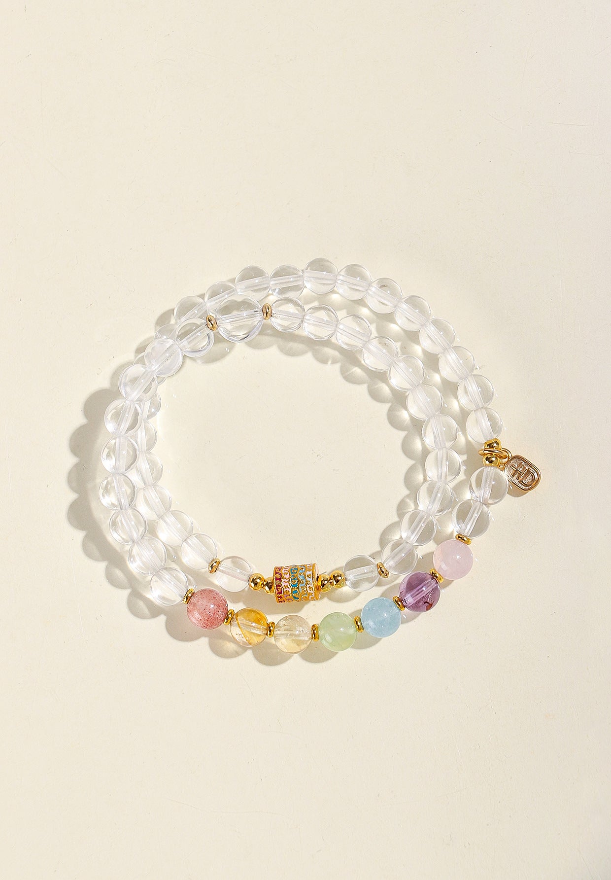 Planderful Fortune's Favor Bracelet – Colorful Amethyst and Crystal Design
