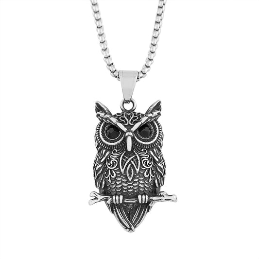 Skull Viking Stainless Steel Men's Pendant Necklace