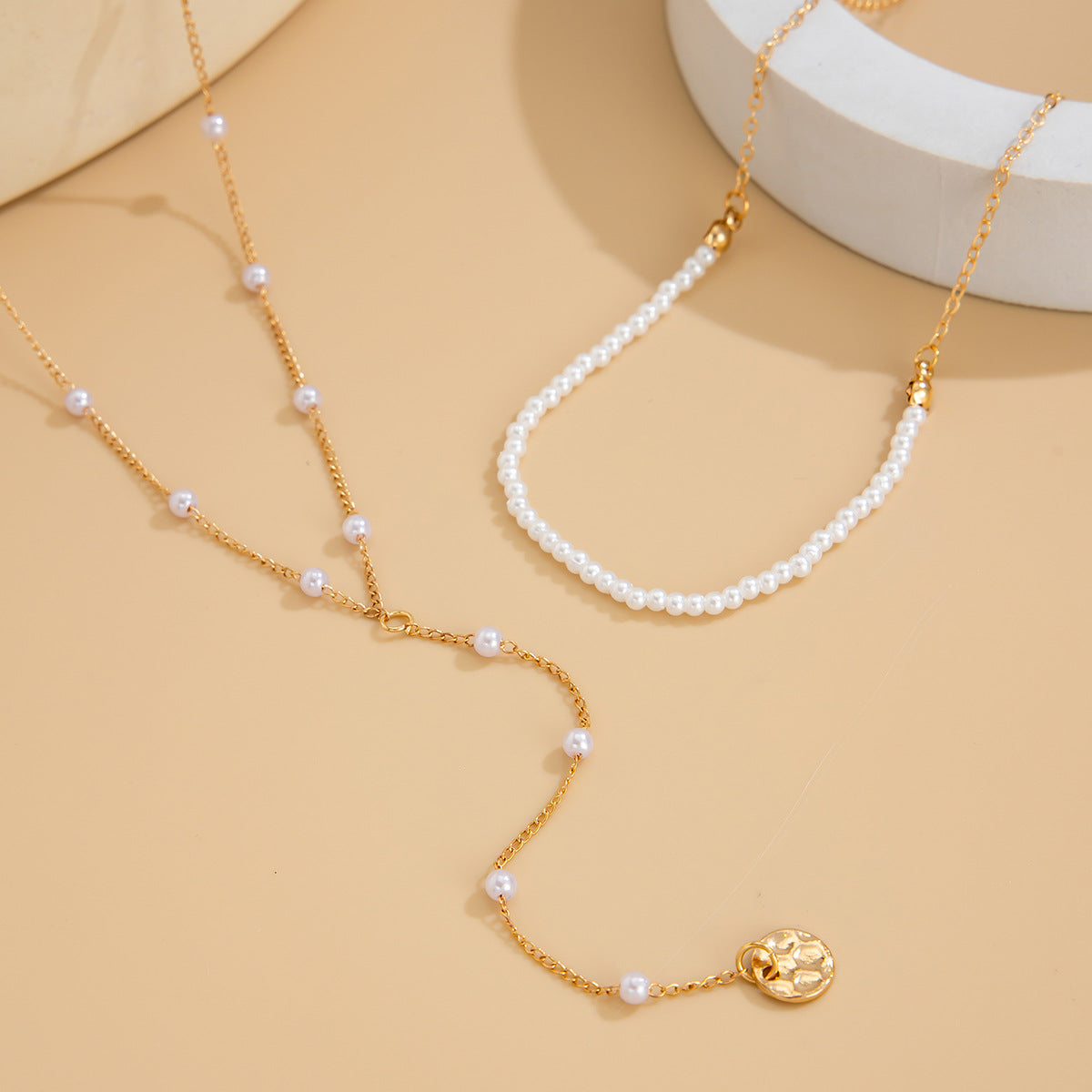 Planderful Vienna Verve Necklace – Elegant Multi-Layer Design with Water Drop Sequins