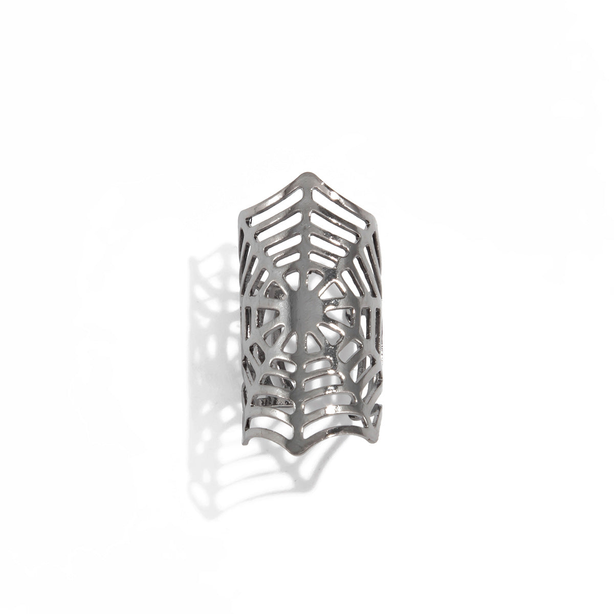 Gothic Ear Clip Earrings Bone Clip By Planderful Vienna Verve Halloween Spider Web Punk Jewelry For Alternative Fashion