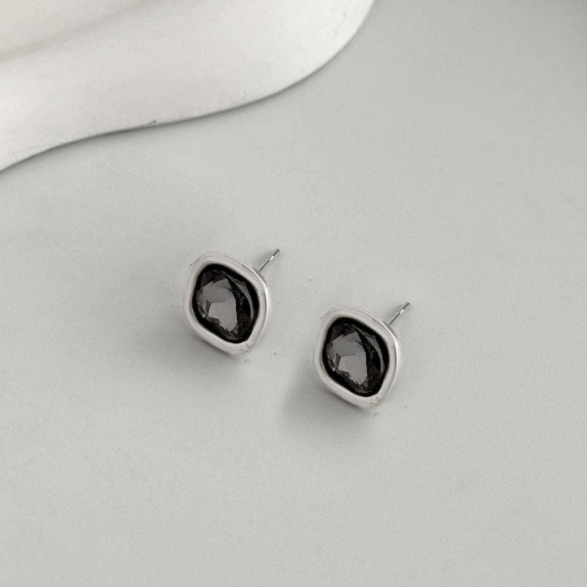 Planderful Vienna Verve Square Zircon Pendant Earrings For Women Elegant Everyday Statement Jewelry