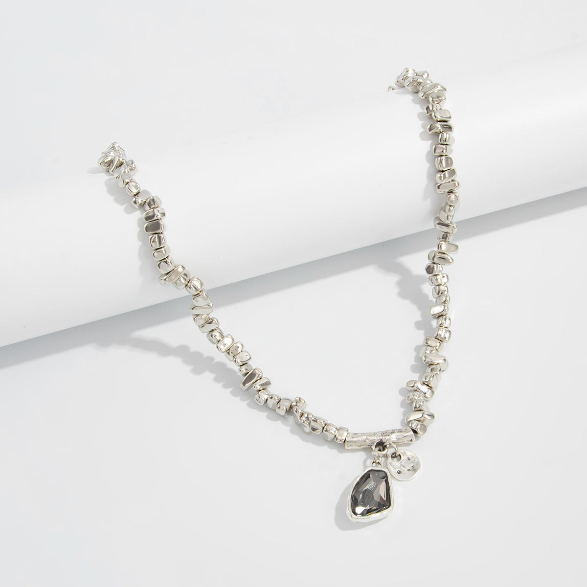 Irregular Crushed-Ice Bead Necklace Collection