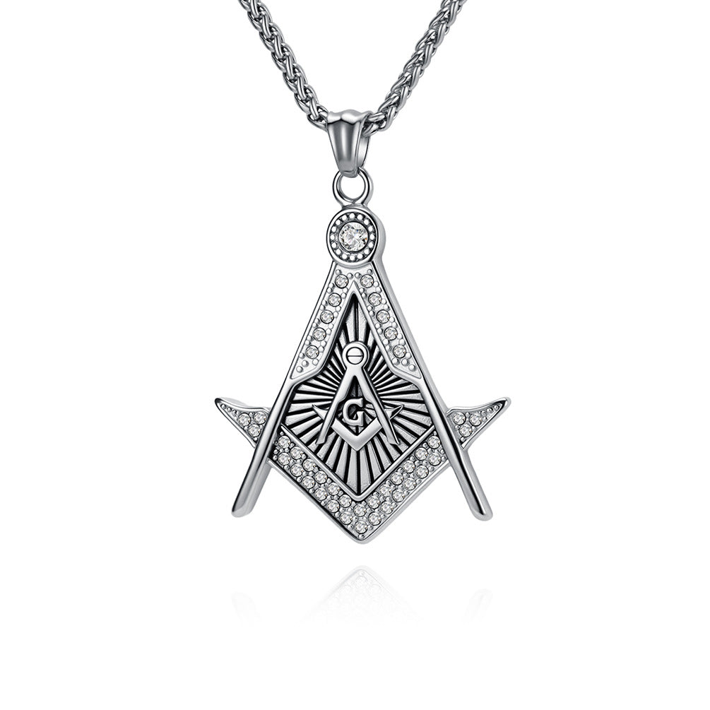 Vintage Zircon Pendant — Silver, Two-Tone or Gold