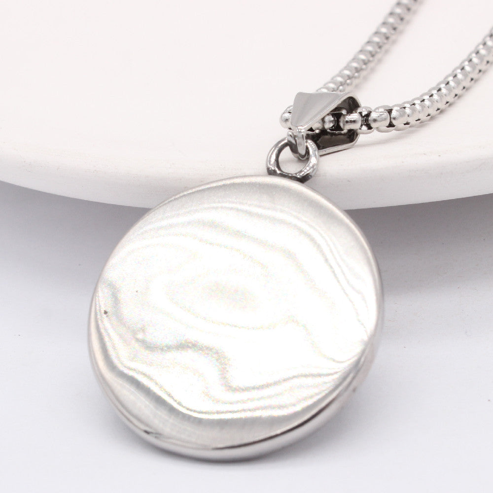 Tarot Sun Moon Pendant Titanium Steel Unisex Protection Statement Planderful Jewelry