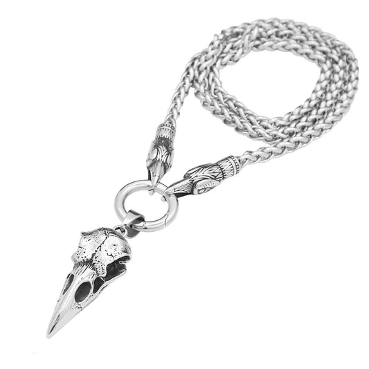Skull Viking Stainless Steel Men's Pendant Necklace