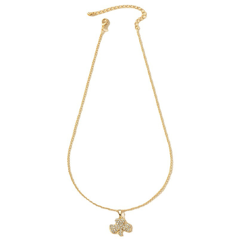 Lucky Clover Pendant Necklace with a Modern Twist for Trendy Women