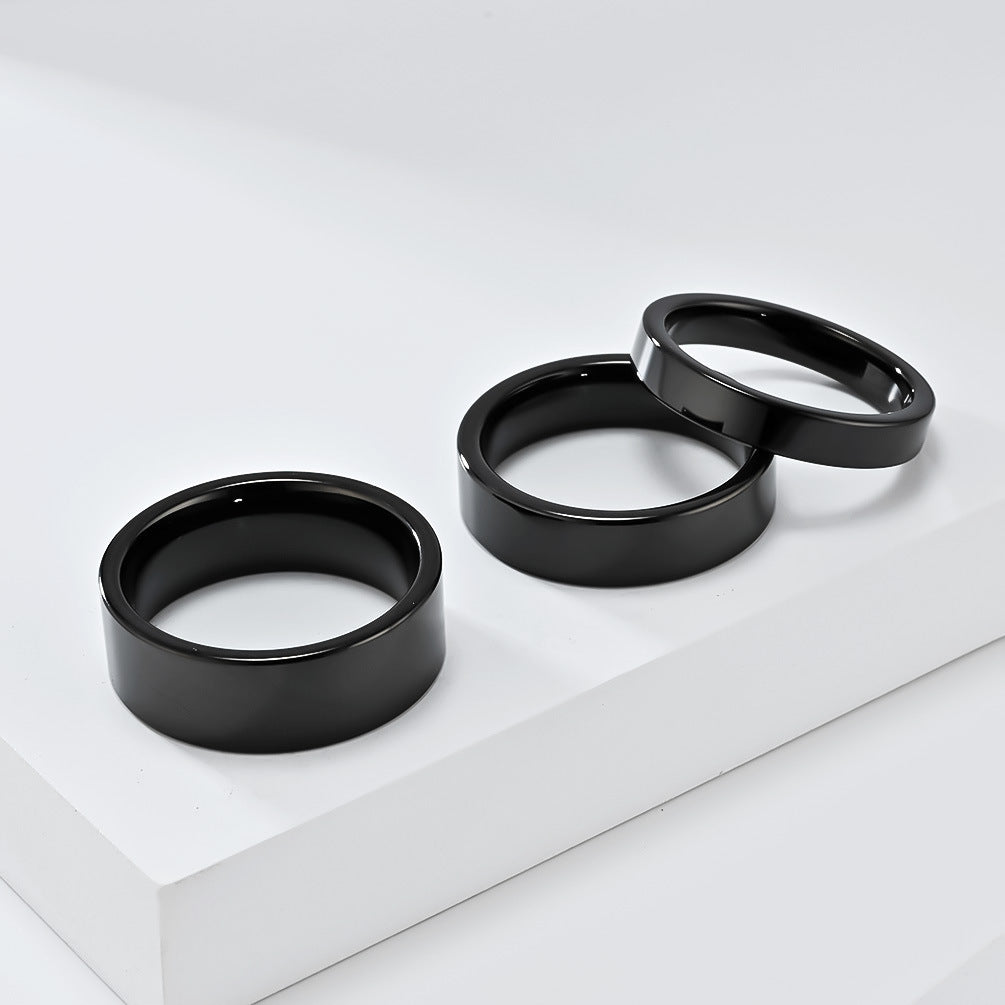 Planderful Everyday Genie Tungsten Steel Ring Unisex Luxury Wedding Band Gift for Couples