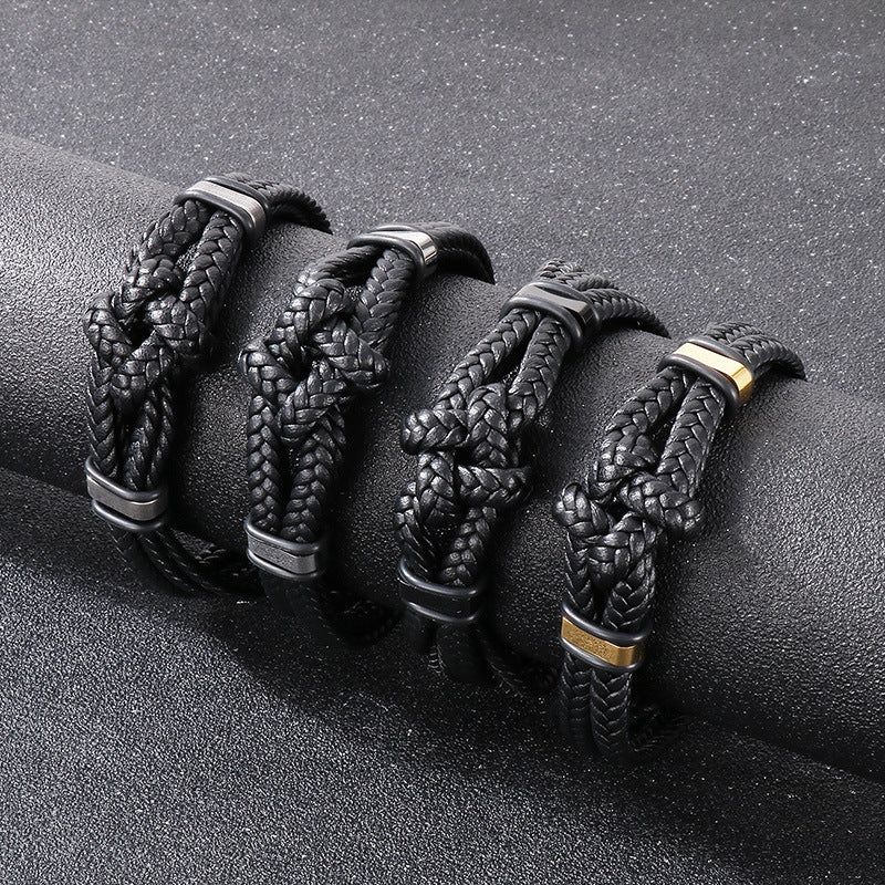 Planderful Stainless Steel Mens Bracelet Magnetic Buckle