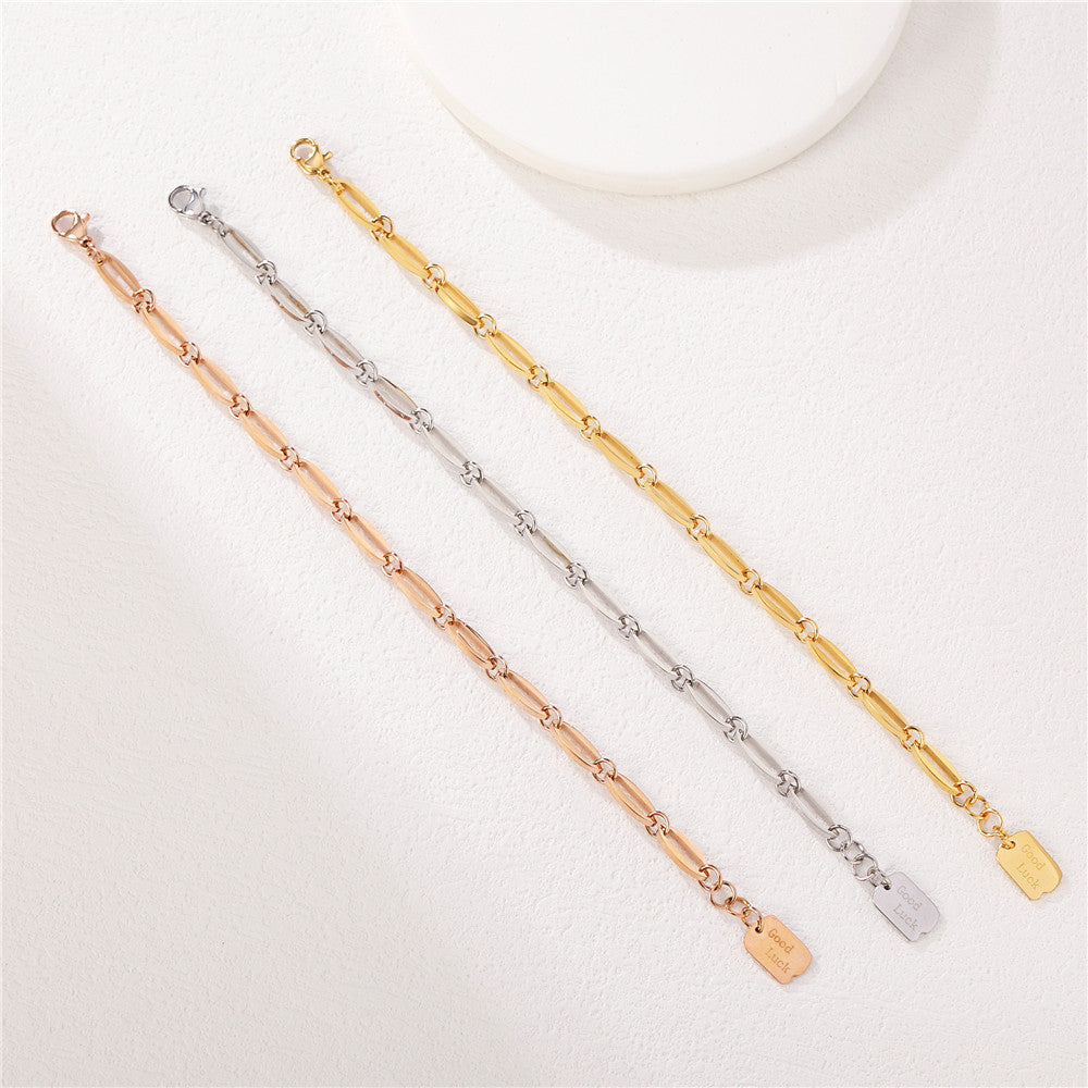 Titanium Steel Unisex Bracelet Planderful Everyday Genie Collection Durable Minimalist Cold Style