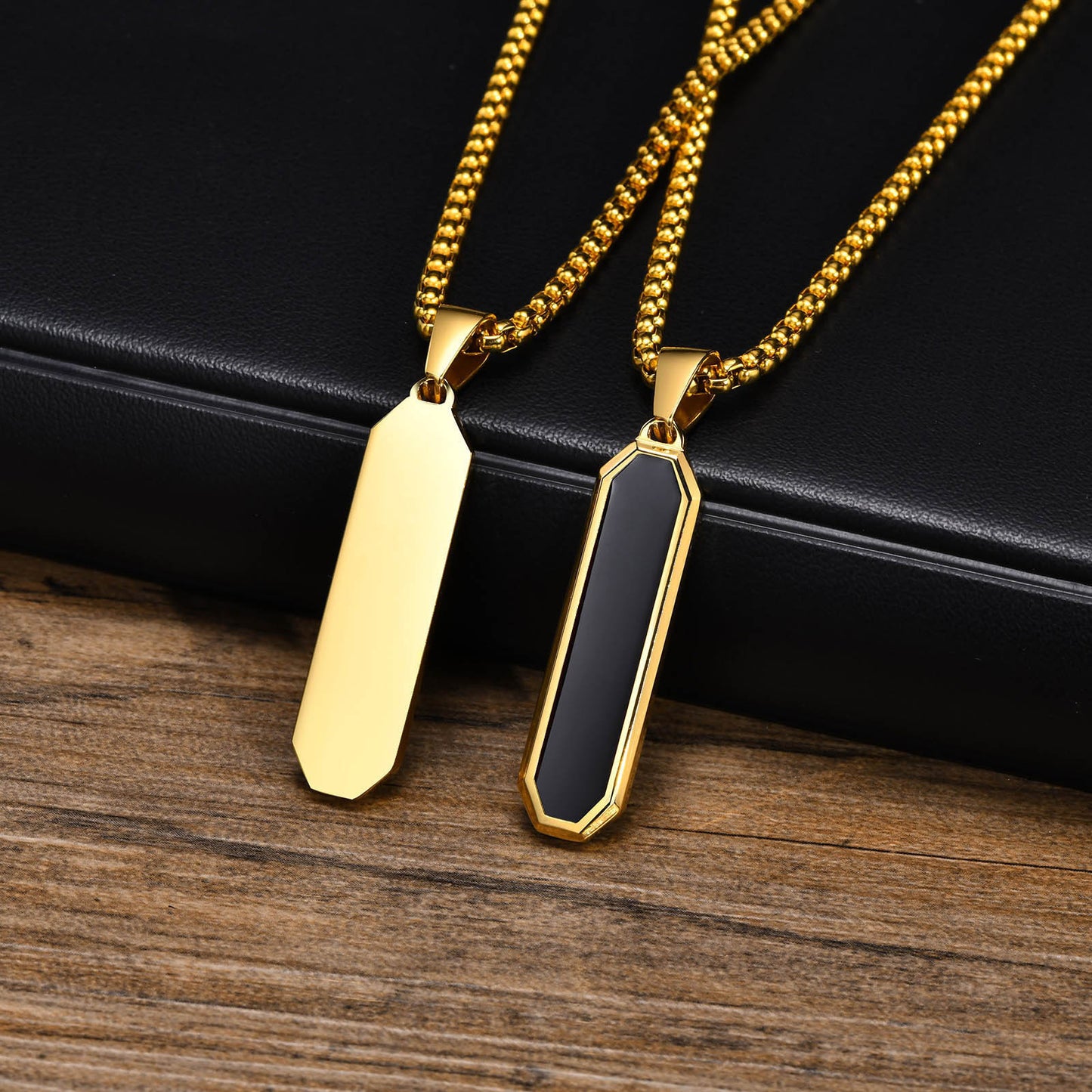 European And American Simple Personalized Geometric Necklace Steel For Men