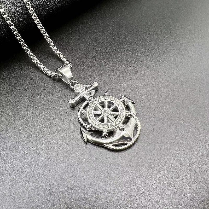 Titanium Steel Necklace – Statement Hip Hop Pendant