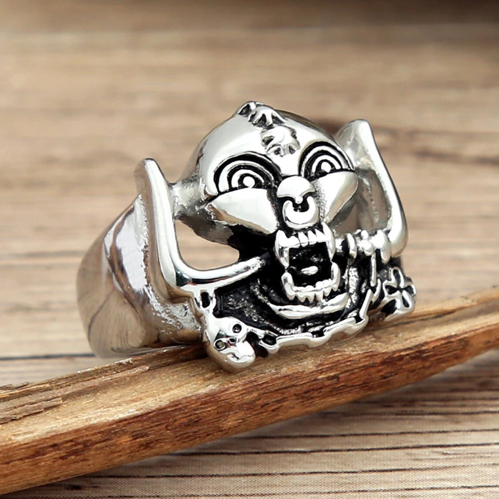 Vintage Skull Stainless Steel Men's Ring