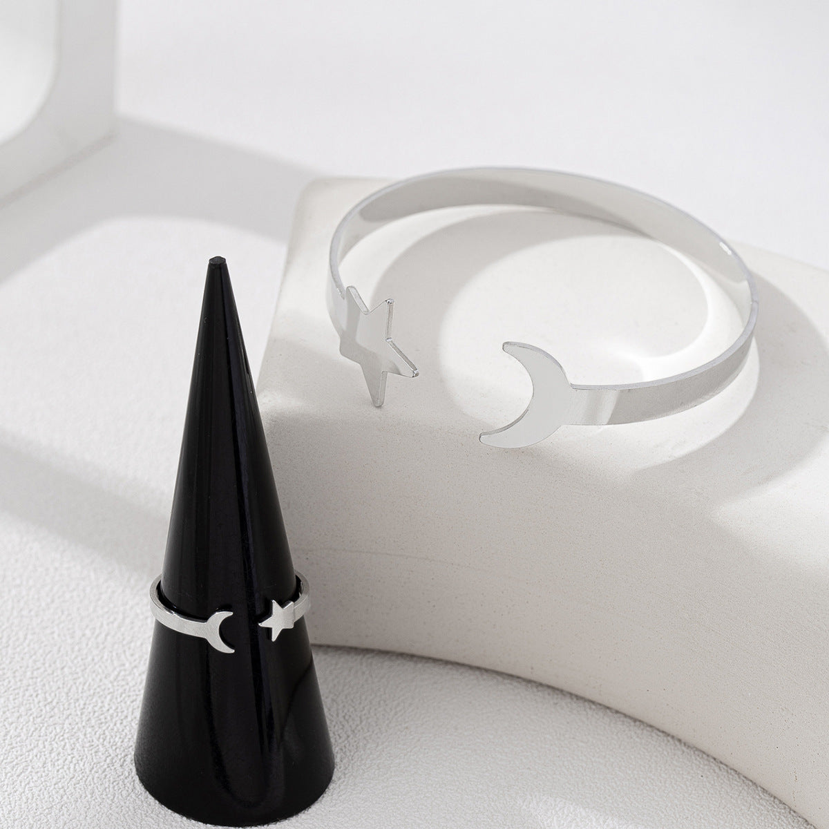 Star and Moon Jewelry Set for Daily Commuting by Planderful