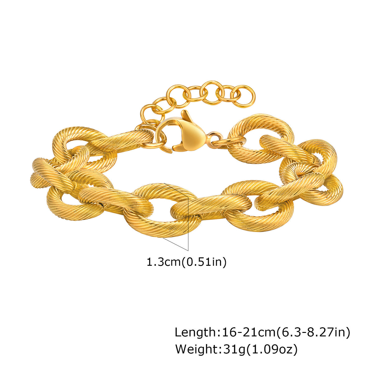 Cross Stainless Steel Bracelet Unisex