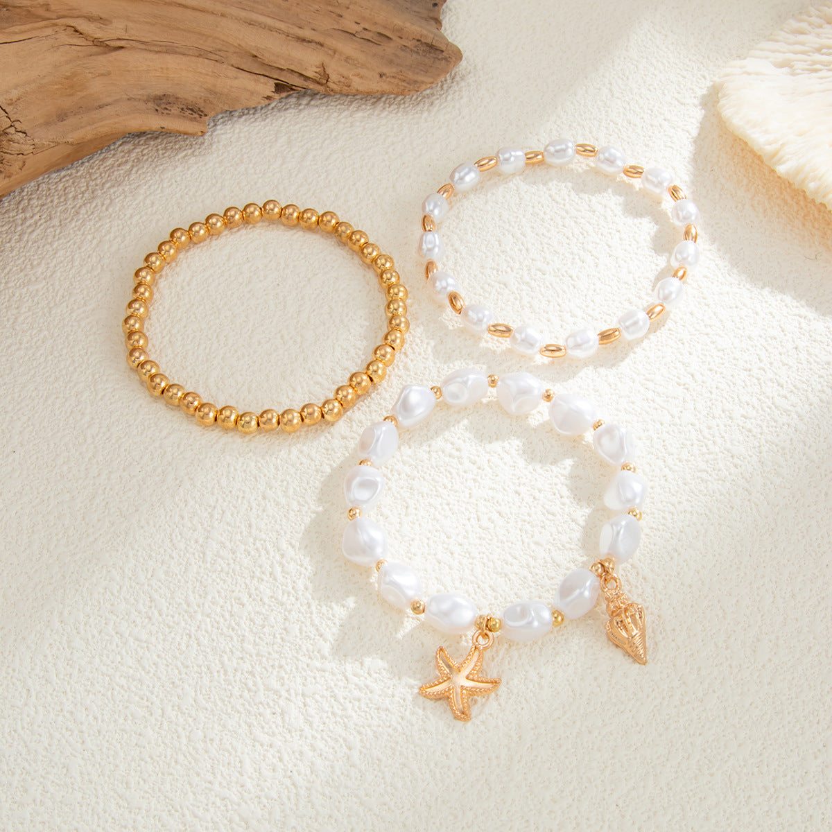 Baroque Beaded Bracelet Vienna Verve By Planderful Starfish Shell Pendant For Elegant Statement Jewelry Lovers
