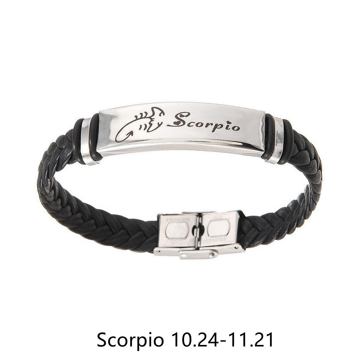 Planderful Twelve Constellations Leather Bracelet For Him