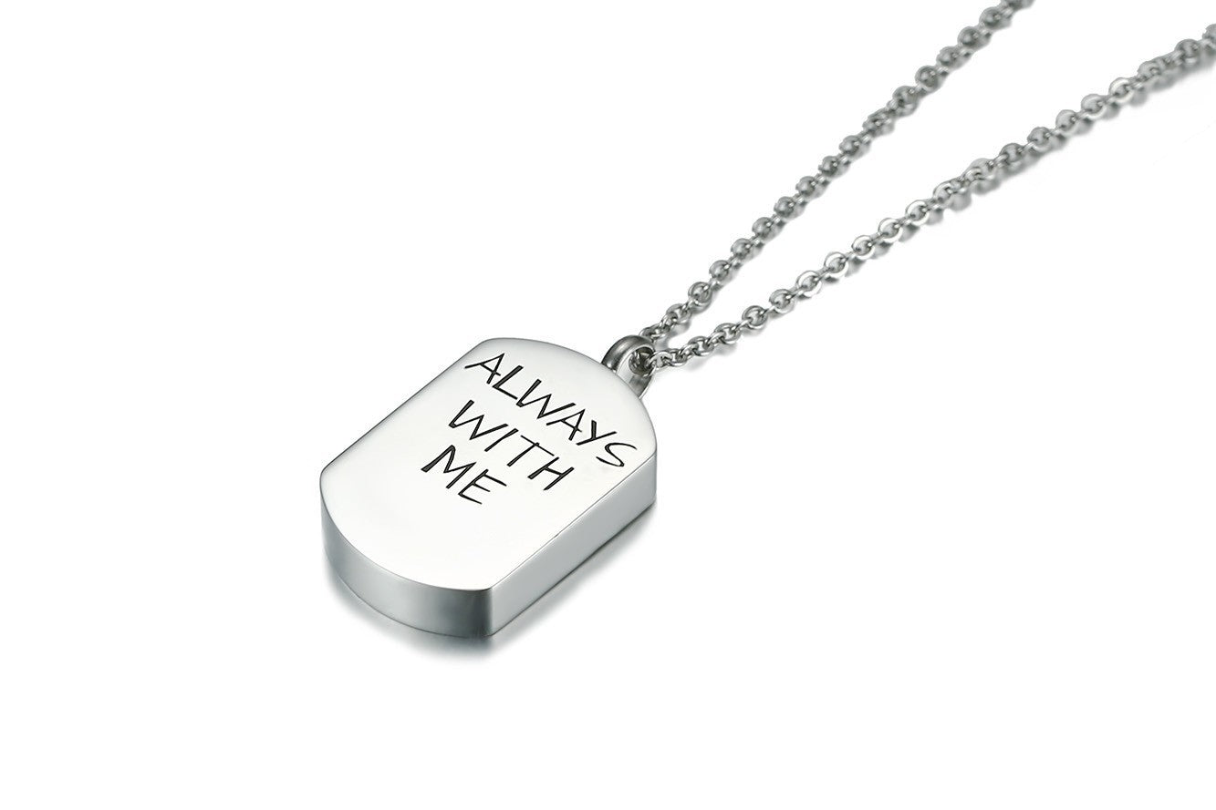 Planderful Elegant Titanium Steel Urn Necklace For Men