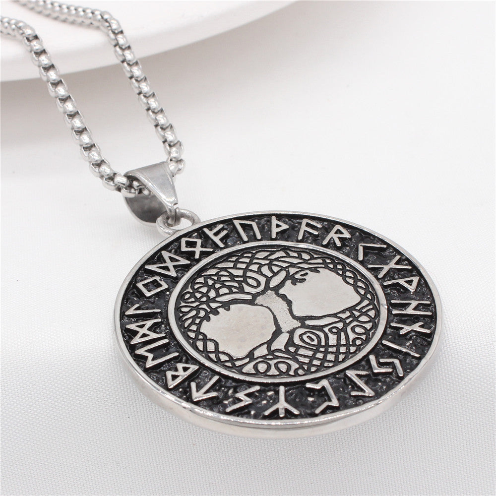 Viking Rune Pendant Titanium Steel By Planderful For Men And Women Protection Charm Everyday Genie