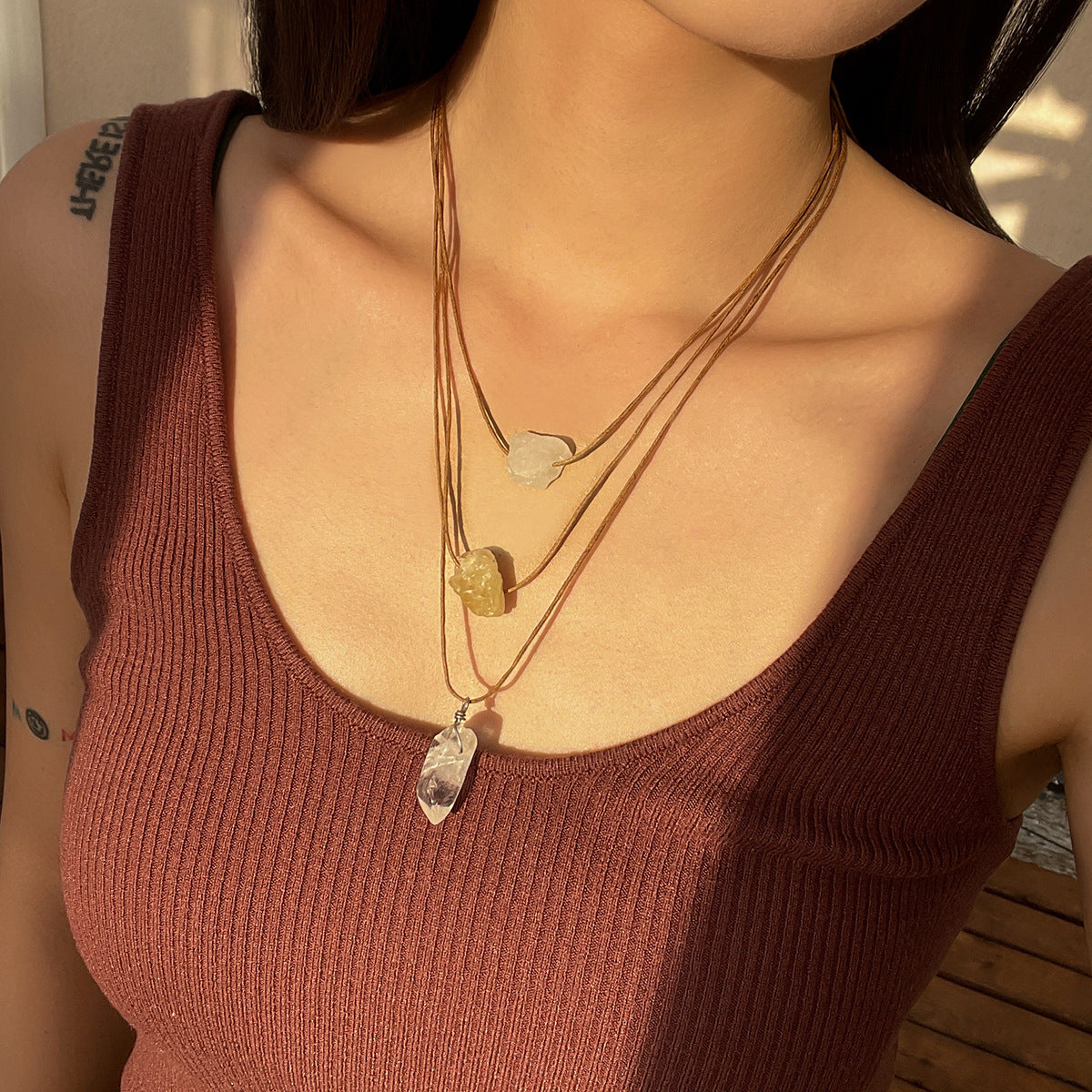 Planderful Vienna Verve Necklace – Adjustable Multi-Layer Design