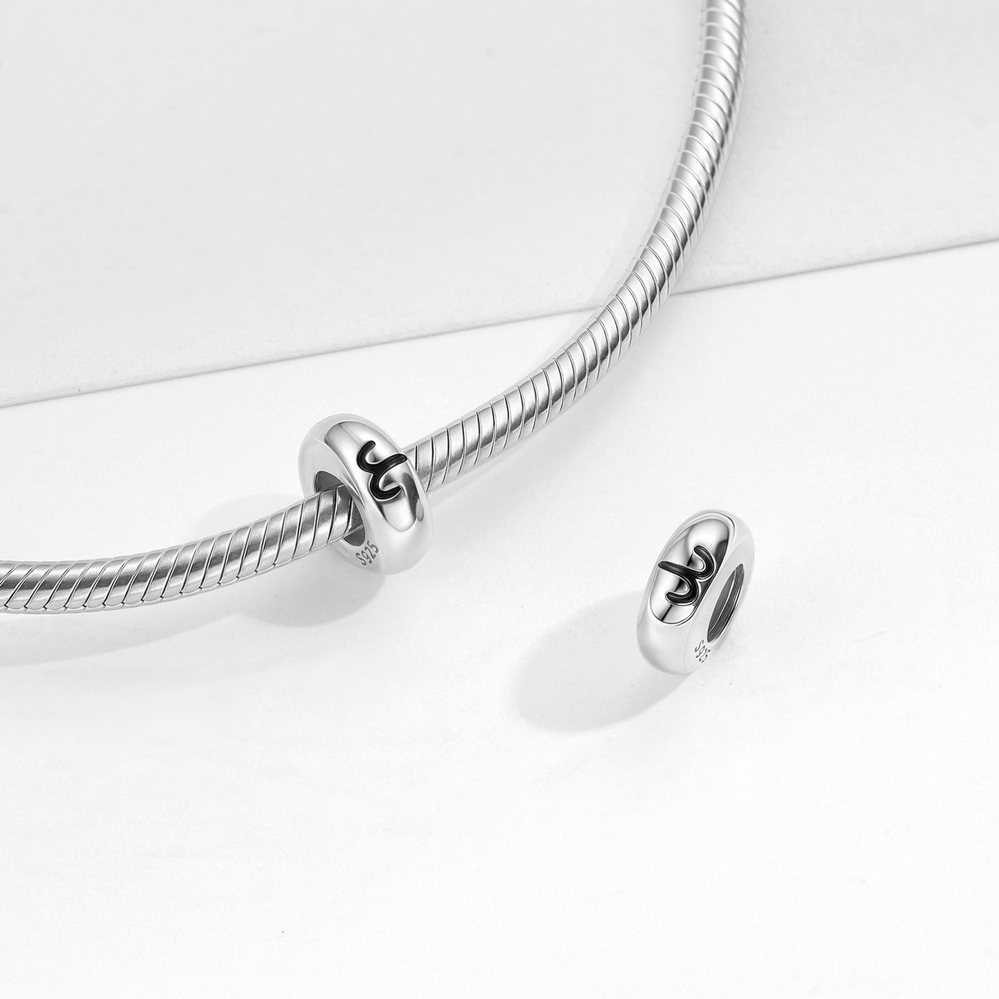 Planderful Jewelry Sterling Silver Beading Pendant Twelve Constellation Spacer Beads For DIY Bracelet Kit