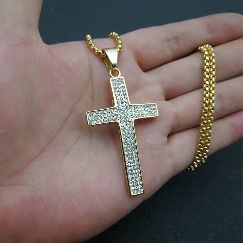 Steel Necklace – Elegant Cross Pendant