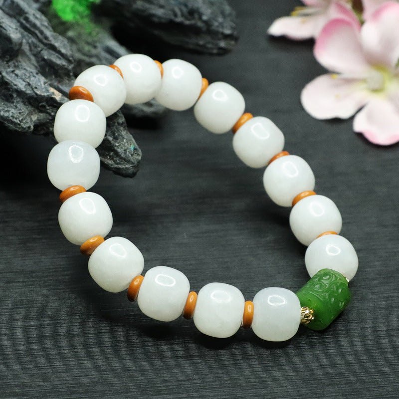 Fortune's Favor Sterling Silver Jade Bracelet