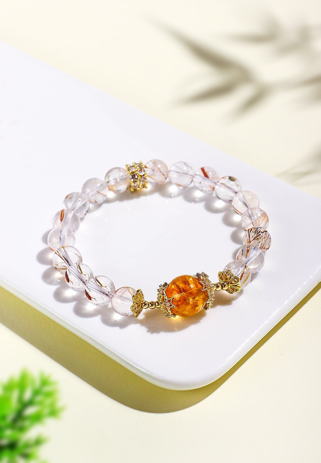 Planderful Fortune's Favor Bracelet – High-End Citrine and Super Seven Design