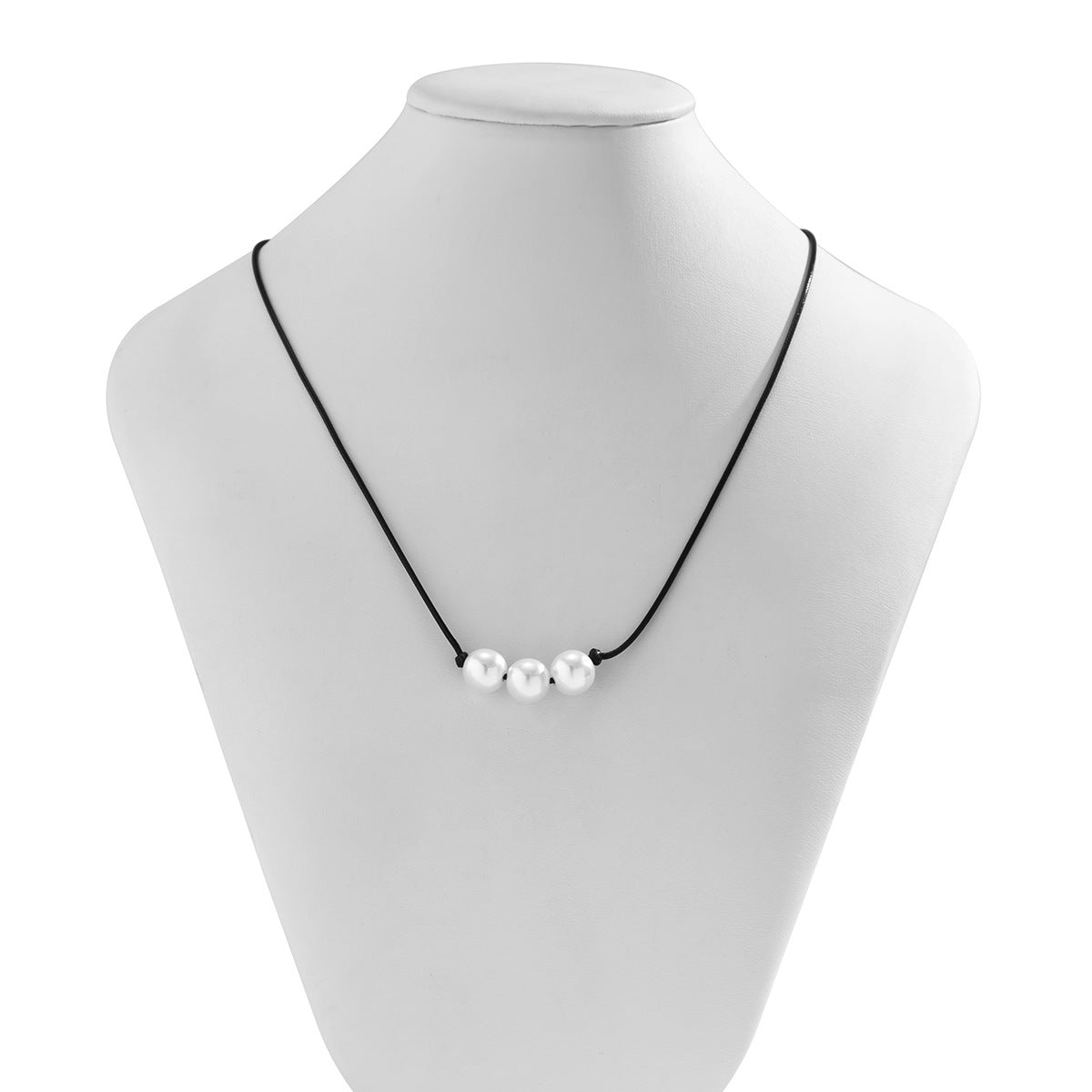 Planderful Pearl Pendant Necklace For Women Imitation Beaded Wax Thread Collarbone Jewelry Elegant Vienna Verve