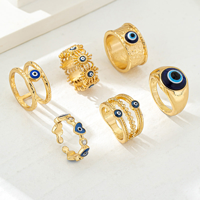 Demon's Eye Women's Ring Set by Planderful for Fashion Lovers