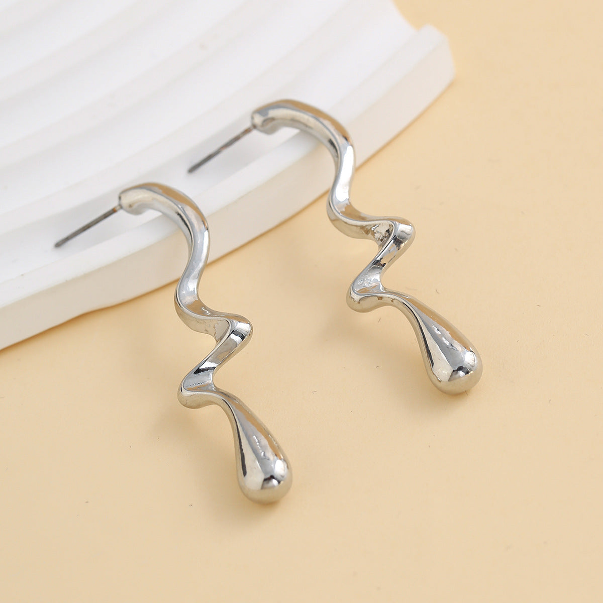 Geometric Earrings Lava Wind Irregular Drops Chic Statement Jewelry For Women Planderful