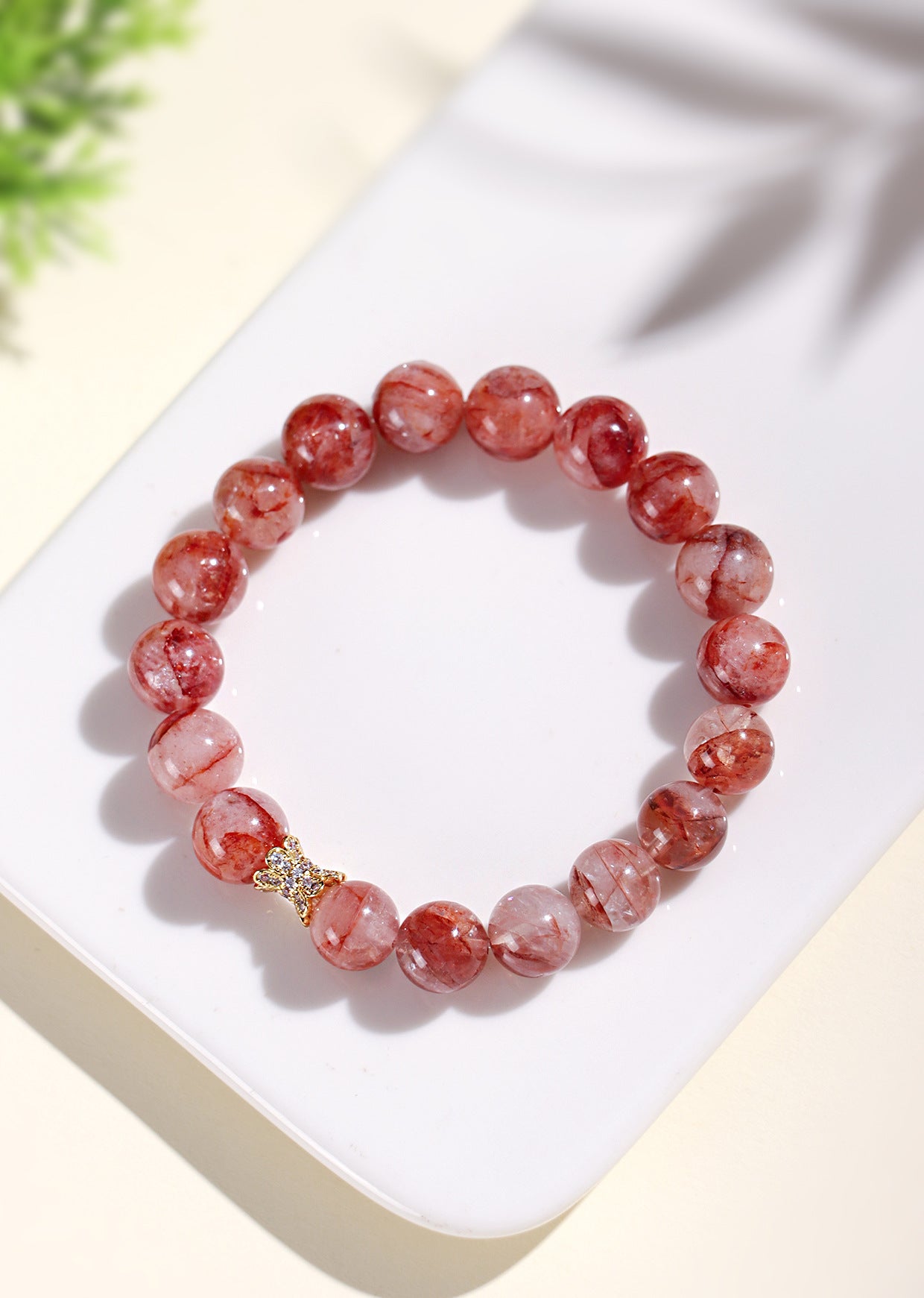 Planderful Fortune's Favor Bracelet – Elegant Red Beaded Design for Stylish Gifting