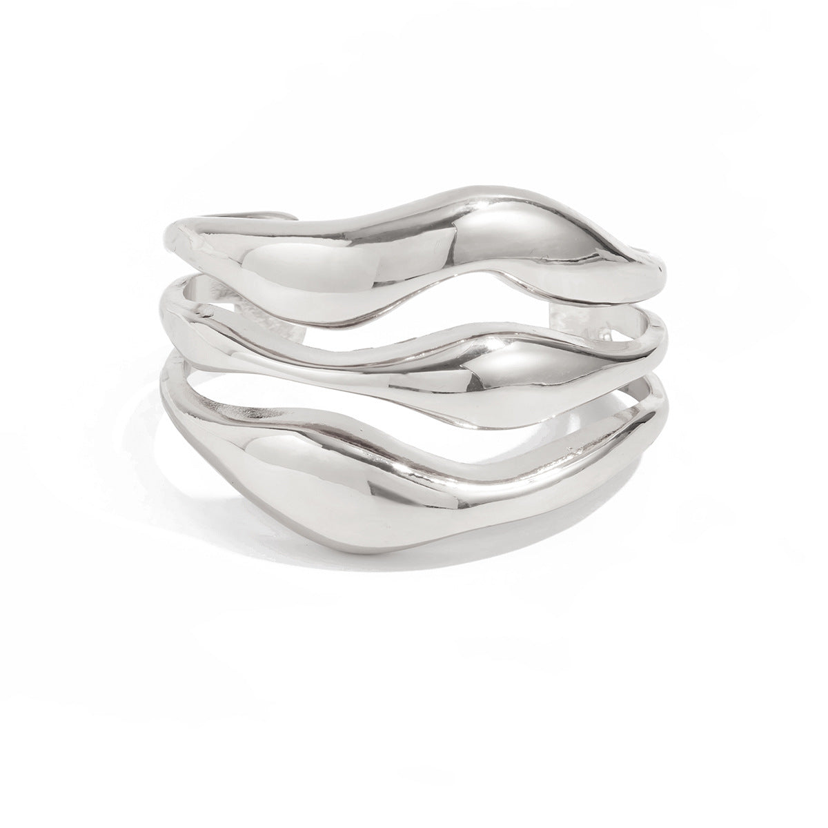Planderful Vienna Verve Opening Statement Bracelet For Women Geometric Heavy Industry Jewelry