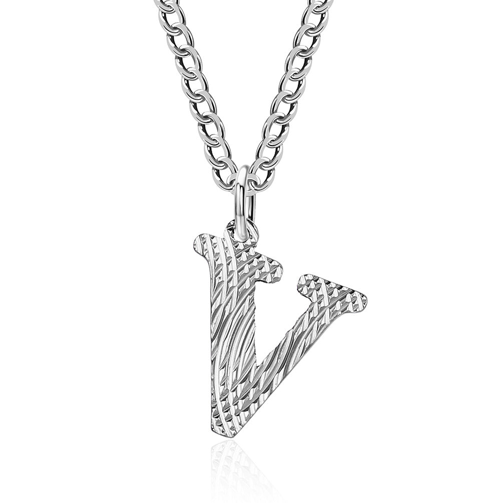Planderful Everyday Genie Gold Plated Letter Surname Pendant For Couples Unisex Premium Magazine Style Jewelry