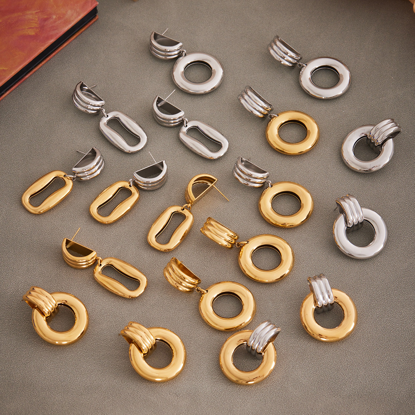 Planderful Eco Friendly Two Color Geometric Earrings Ladies