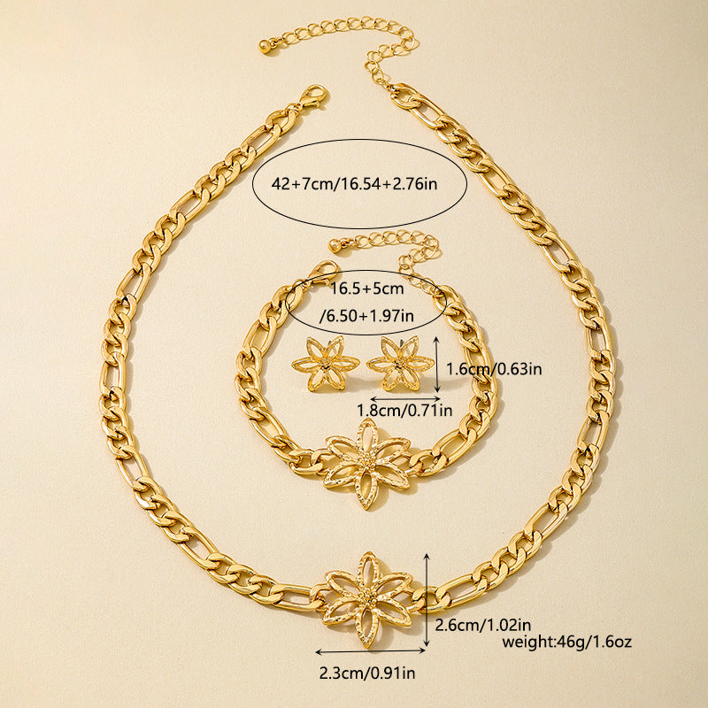 Elegant Metal Chain Jewelry Set for Women by Planderful