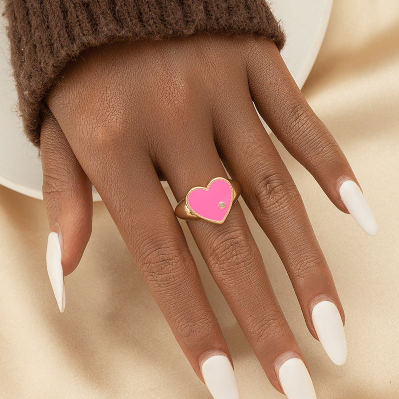 Stylish European and American Summer Jewelry Collection: Unique Love Ring & Instagram-Inspired Cross-Border Ring