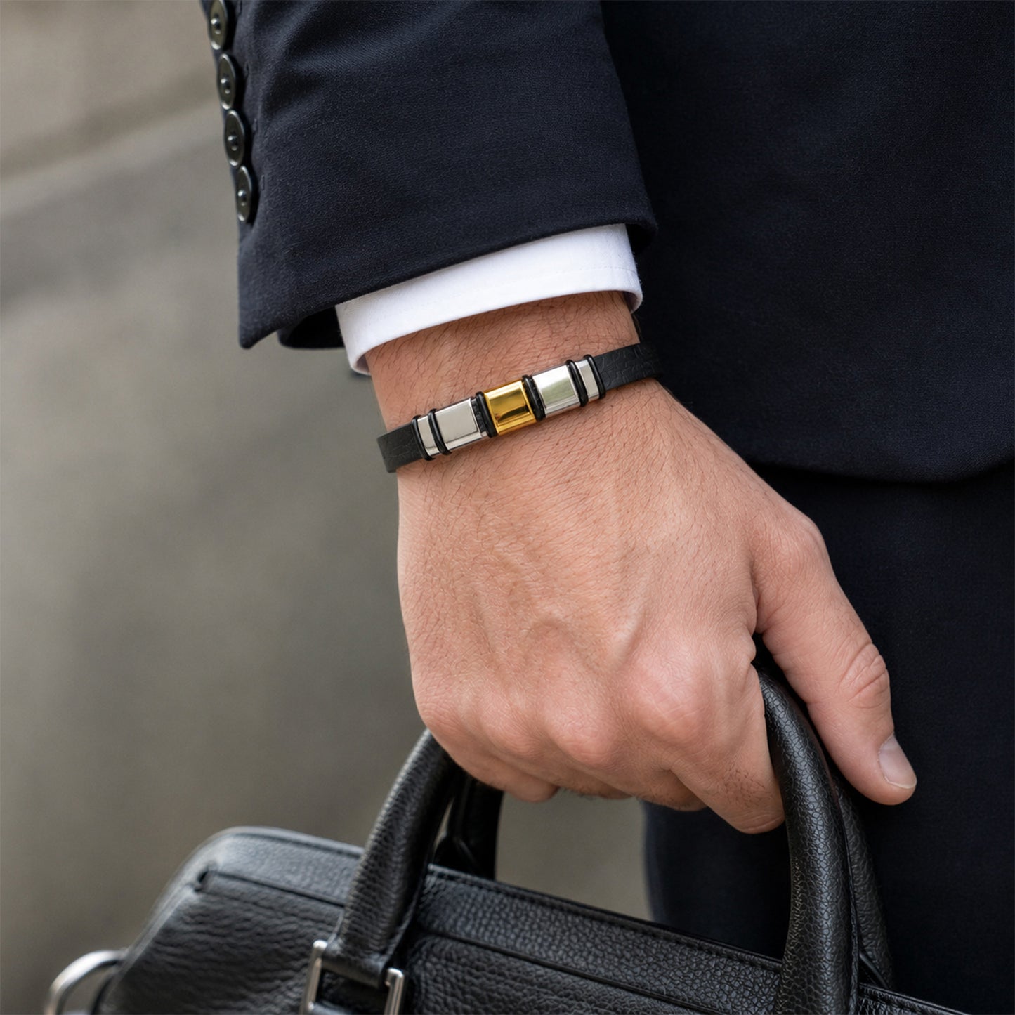 Stainless Steel Bamboo Bracelet Premium Durable Unisex Accessory By Planderful Everyday Genie