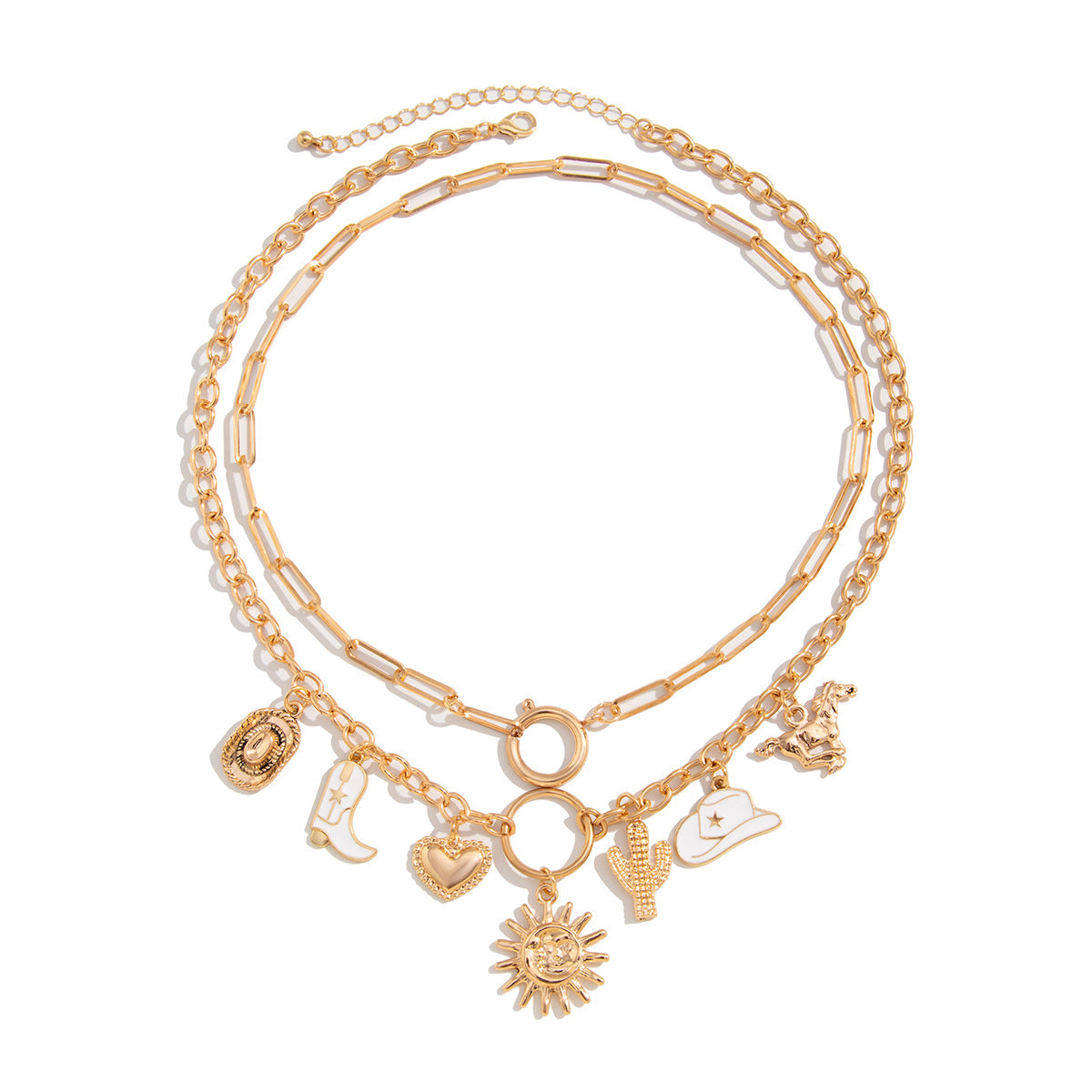 Planderful Vienna Verve Necklace – Sweet Heart-Shaped Cowboy Hat Pendant