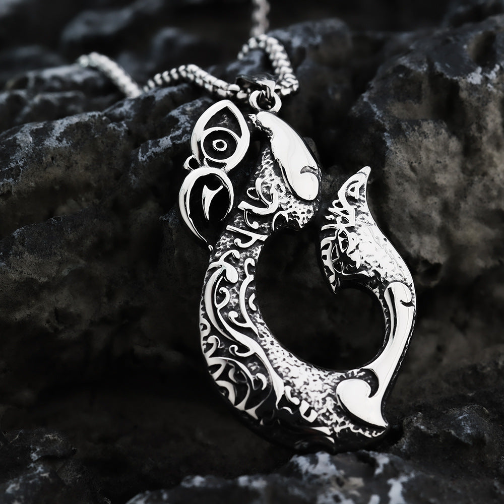European And American Retro Stainless Steel Men's Pendant