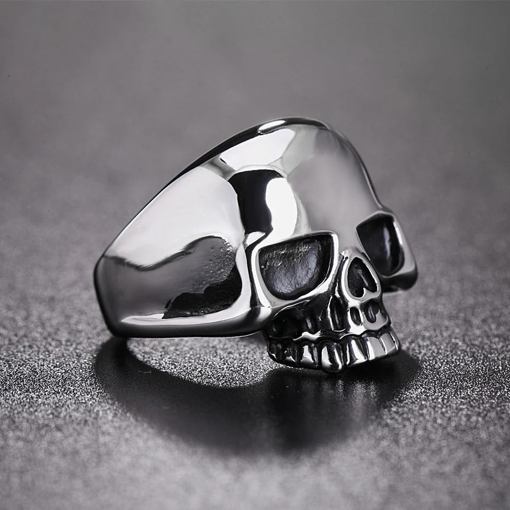 Punk Skull Stainless Steel Men's Ring