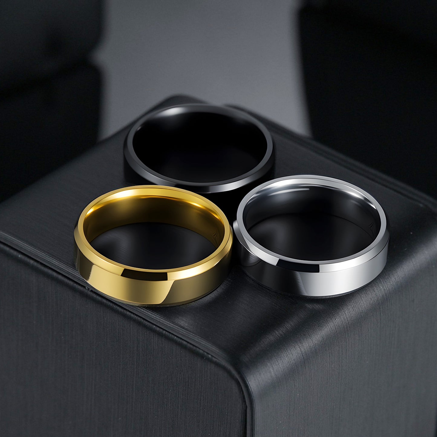 Stainless Steel Unisex Ring Planderful Everyday Genie Collection Minimalist Durable Trendy Jewelry For Him And Her