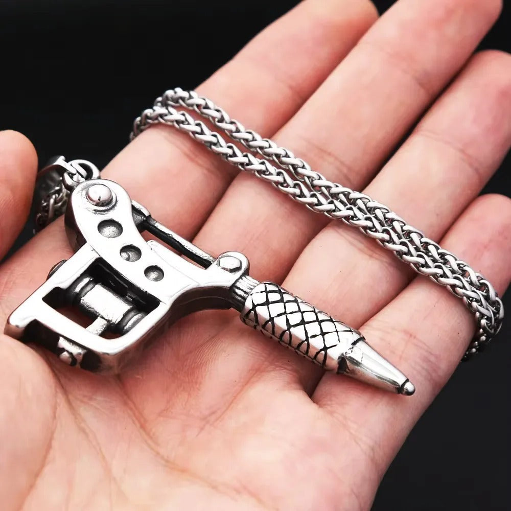 Punk Vintage Stainless Steel Men's Pendant Necklace