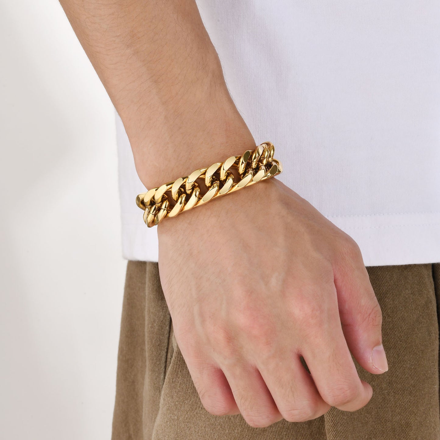 Stainless Steel European And American Men's Versatile Bracelet