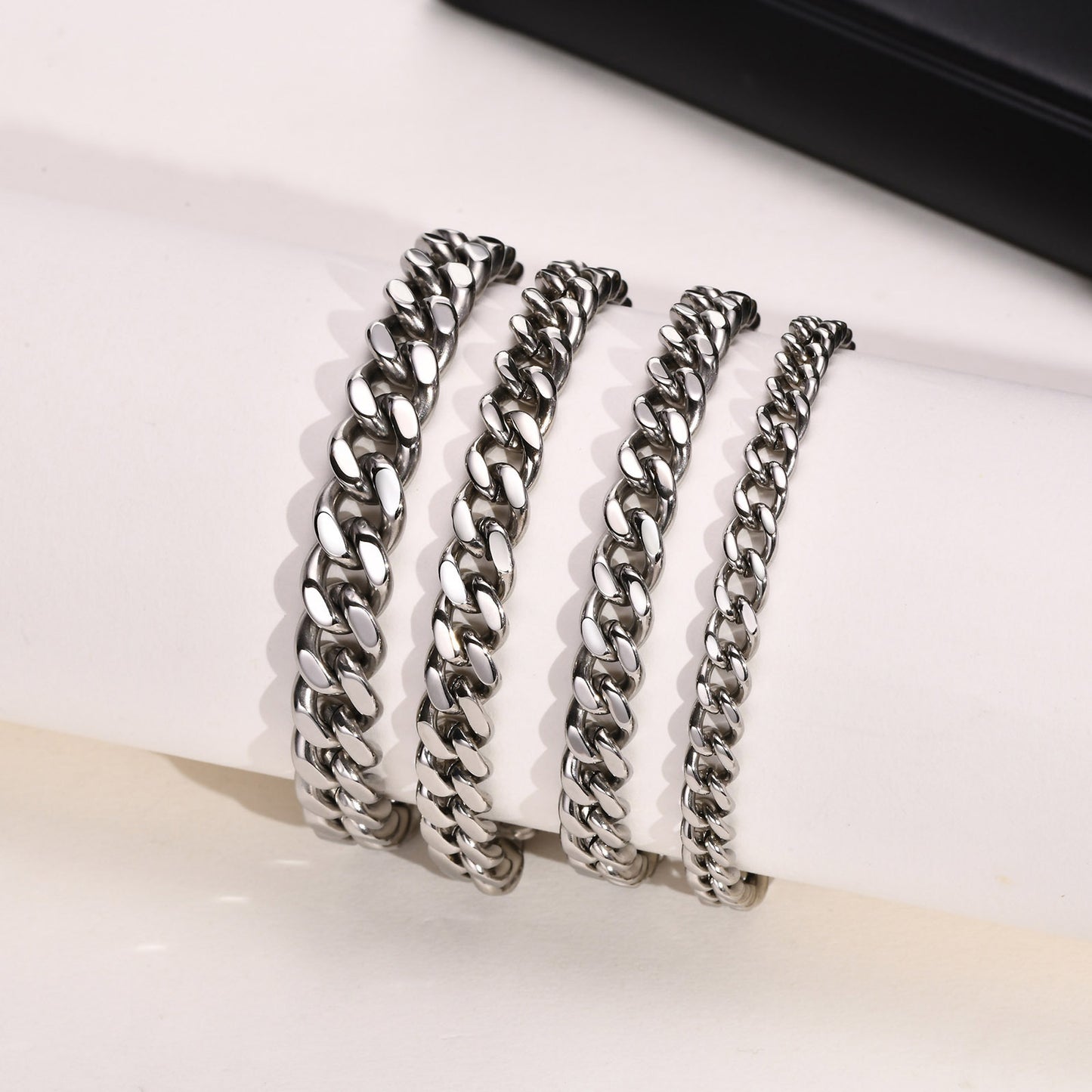 Cross-Border Punk Ring Hip-Hop Chain Stainless Steel Bracelet for Men