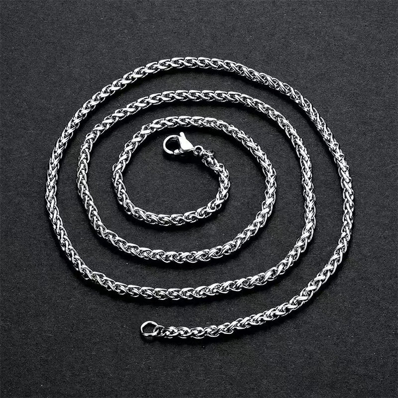 Keel Flower Stainless Steel Pendant Necklace